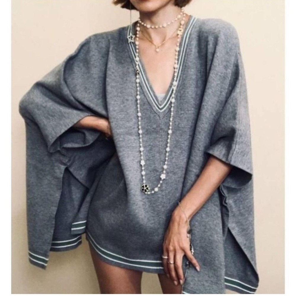 House of Harlow 1960 Women's Grey and Green Coat